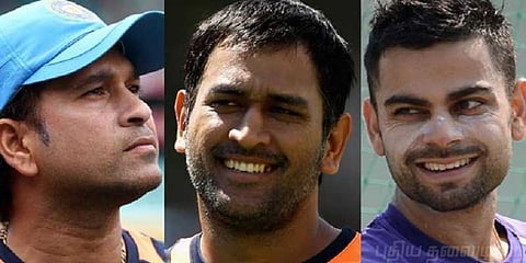 விராட், சச்சினை விட தோனிக்கே அதிக ரசிகர் பட்டாளம் - ஆய்வில் தகவல்