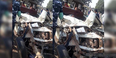 பள்ளி வேன் மீது பஸ் மோதல்: 7 குழந்தைகள் பரிதாபமாக உயிரிழப்பு!