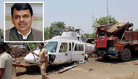 மகாராஷ்ட்ரா முதல்வர் சென்ற ஹெலிகாப்டர் விபத்து: விமானியின் தவறே காரணம்!