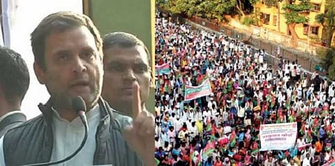 “விவசாயிகள் கேட்பது உரிமையை; உதவியை அல்ல” - ராகுல் பேச்சு