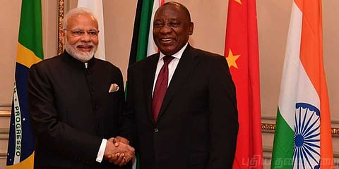 தென் ஆப்பிரிக்க அதிபரை குடியரசு தினவிழாவில் பங்கேற்க மோடி அழைப்பு