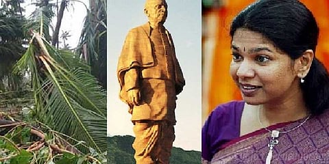 பட்டேல் சிலைக்கு 3000 கோடி ; தமிழர்களுக்கு 350 கோடி - கனிமொழி