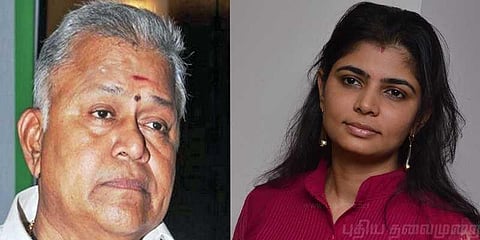 “ராதா ரவியின் டத்தோ பட்டமே பொய்” - சின்மயி