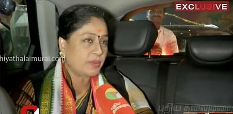 “பாஜக - டி.ஆர்.எஸ் ரகசிய கூட்டணி” - நடிகை விஜய சாந்தி தாக்கு