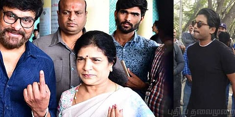 வரிசையில் நின்று வாக்களிக்கும் பிரபலங்கள் !