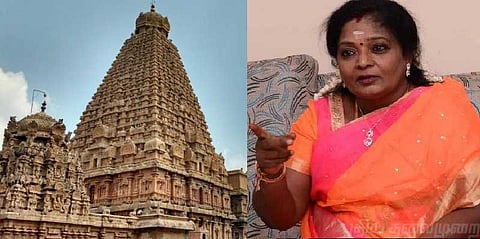 கோவிலில் அனுமதியுடன் நிகழ்ச்சி நடத்துவதில் என்ன தவறு ? தமிழிசை கேள்வி