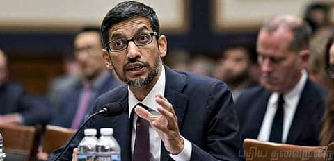 “கூகுள் நிறுவனத்தில் அரசியல் பாகுபாடுகள் கிடையாது”- சுந்தர் பிச்சை விளக்கம்