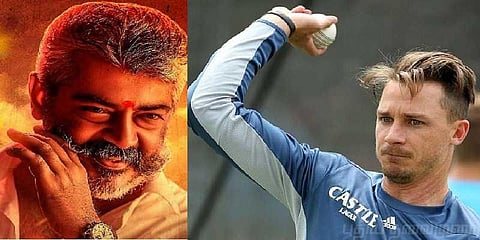 தென் ஆப்பிரிக்க பந்து வீச்சாளரை ட்விட்டரில் அடிச்சிதூக்கிய தல ரசிகர்கள்