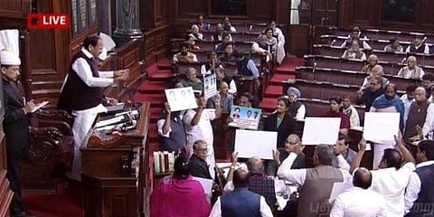 ரபேல் மற்றும் மேகதாது அமளியால் இரு அவைகளும் ஒத்திவைப்பு