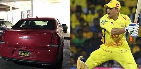 கார் நெம்பர் பிளேட்டில் தோனி பெயர் - அசத்தும் லாஸ் ஏஞ்சல்ஸ் ரசிகர்