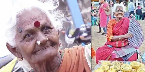 பீச்சில் கர்சீப் விற்கும் நடிகை ரங்கம்மா பாட்டி: நடிகர் சங்கம் உதவ கோரிக்கை!