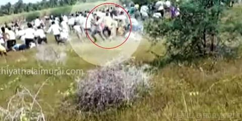 வேடிக்கை பார்த்த மக்களை விரட்டி விரட்டிக் கடித்த சிறுத்தை