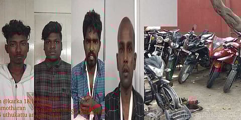 பைக் திருடர்களை 43 கி.மீ பின் தொடர்ந்து சென்று பொறி வைத்து பிடித்த போலீஸ்