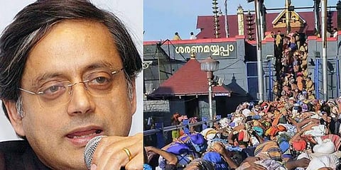 'ஒரு புனிதத் தலம் சுற்றுலாத்தலமாகி வருகிறது' சபரிமலை குறித்து சசி தரூர் சாடல்