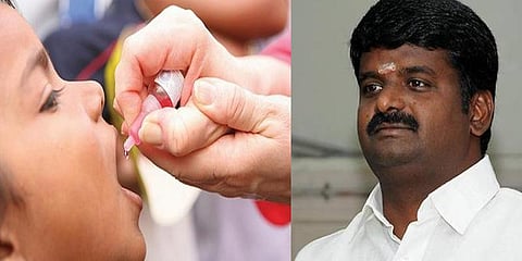 “போலியோ சொட்டு மருந்து முகாம் தள்ளிவைப்பு” - விஜயபாஸ்கர்