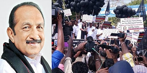 பிரதமர் மோடி வருகைக்கு எதிர்ப்பு தெரிவித்து ஆர்ப்பாட்டம்: வைகோ, திருமுருகன் காந்தி கைது