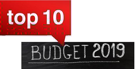 மத்திய பட்ஜெட்டின் 10 முக்கிய அறிவிப்புகள்