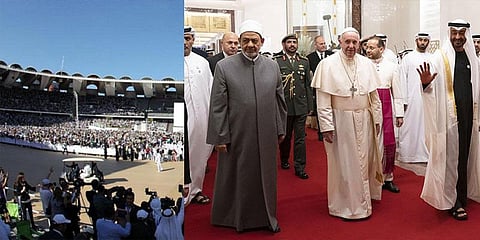 ஐக்கிய அரபு அமீரகத்தில் பிரார்த்தனையில் பங்கேற்ற போப்