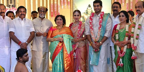 சவுந்தர்யா- விசாகன் திருமணம்: முதலமைச்சர் வாழ்த்து