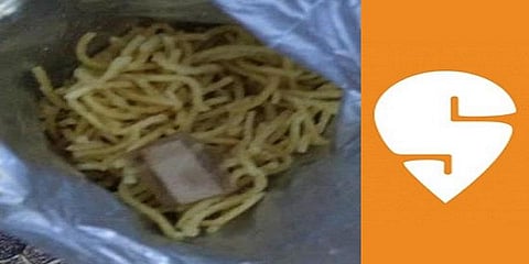 'ஸ்விகி' -யில் ஆர்டர் செய்த நூடுல்சில் 'ரத்தக்கறை பேண்டேஜ்'