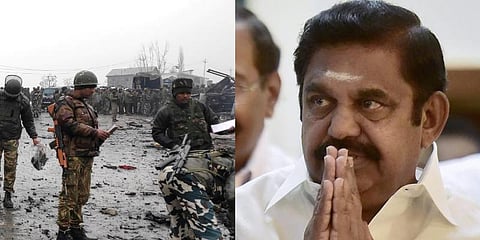 ‘உயிரிழந்த தமிழக வீரர்களின் குடும்பத்திற்கு ரூ.20 லட்சம்’ - முதலமைச்சர் பழனிசாமி அறிவிப்பு