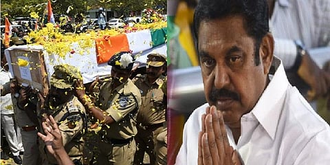 உயிர்த் தியாகம் செய்த வீரர்களின் குடும்பத்தில் ஒருவருக்கு அரசு வேலை - முதலமைச்சர் பழனிசாமி உத்தரவு