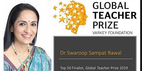 சர்வதேச ஆசிரியர் விருது பட்டியலில் நடிகை ஸ்வரூப் ராவல்