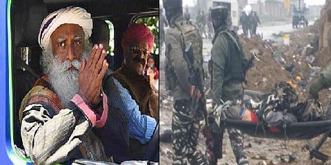 உயிரிழந்த சிஆர்பிஎஃப் வீரர்கள் குடும்பத்திற்கு ரூ.50 லட்சம் - ஈஷா அறக்கட்டளை