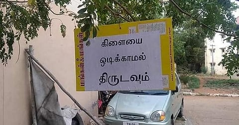 “கிளையை ஒடிக்காமல் திருடவும்”- வைரலான போட்டோ..!