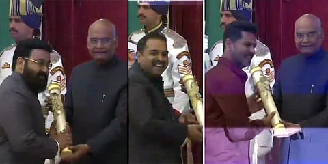 பிரபுதேவா, மோகன்லால் உள்ளிட்ட 56 பேருக்கு பத்ம விருது: குடியரசு தலைவர் வழங்கினார்