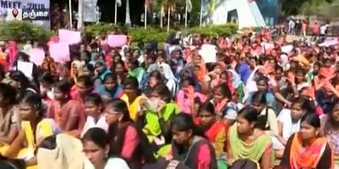 பொள்ளாச்சி கொடூரம் : தொடரும் மாணவர்கள் போராட்டம்