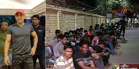 ஐபிஎல் திருவிழா: டிக்கெட் வாங்க இரவிலேயே குவிந்த ரசிகர்கள்