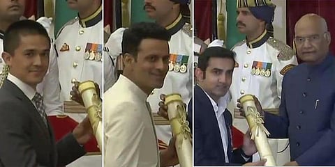 கவுதம் காம்பீர், மனோஜ் பாஜ்பாய் உட்பட 56 பேருக்கு பத்மவிருது!