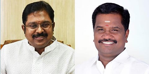 டிடிவி தினகரன் வேட்பாளர் மீது வழக்குப்பதிவு