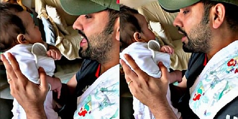 “ஹிந்துஸ்தானுக்கோ.. ஹிந்துஸ்தானுகோ..” - மகளுக்காக தாலாட்டு பாடிய ரோஹித்