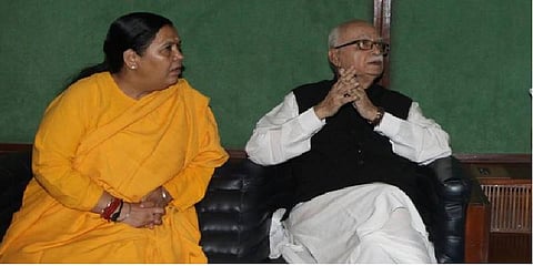 "அத்வானி தேர்தலில் போட்டியிடாதது குறித்து அவரிடம்தான் கேட்க வேண்டும்" உமா பாரதி