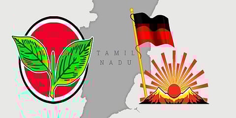 அதிமுக தேர்தல் விதிகளை மீறுவதாக திமுக குற்றச்சாட்டு