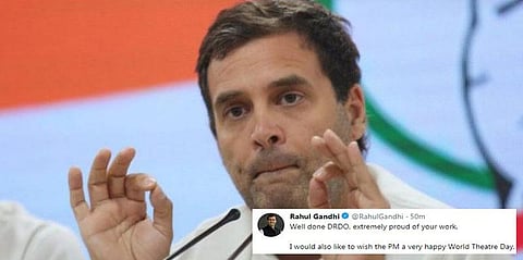 “பிரதமருக்கு உலக நாடக தின வாழ்த்துகள்” - ‘பொடி வைத்து’ ராகுல் ட்வீட்