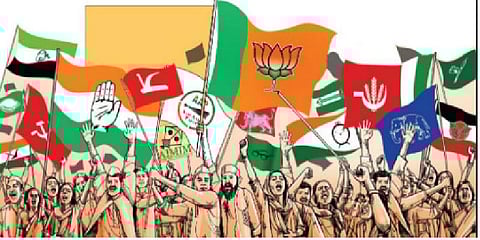 “இந்திய அரசியல் கட்சிகளை மக்கள் அதிகம் நம்புவதில்லை” - கருத்துகணிப்பு