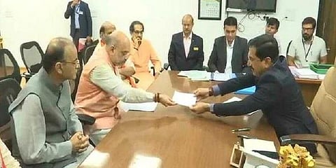 காந்திநகர் தொகுதியில் அமித் ஷா வேட்புமனு தாக்கல்