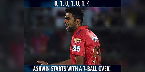 என்னது ஒரு ஓவருக்கு 7 பந்தா? மீண்டும் தூங்கினாரா அம்பயர்?