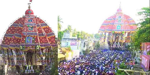 திருவாரூர் ஆழித் தேரோட்டம் : ஏராளமான பக்தர்கள் பங்கேற்பு