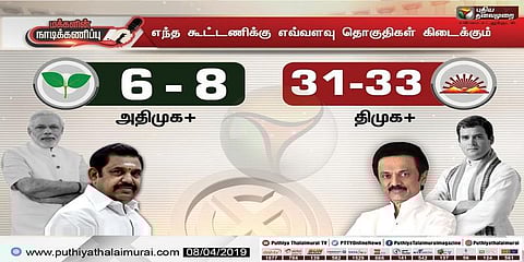 எந்த கூட்டணிக்கு எத்தனை இடங்கள் ? - மக்களின் நாடிக்கணிப்பு