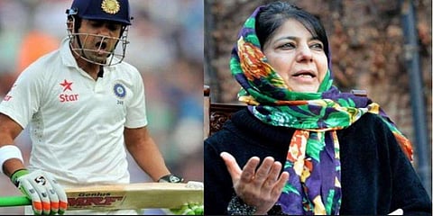 மெகபூபா முஃப்தி V/S கௌதம் காம்பீர் - ட்விட்டரில் வலுக்கும் வார்த்தை போர்