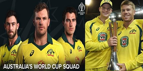 திரும்பி வந்த வார்னர், ஸ்மித்: உலகக்கோப்பைக்கான ஆஸ்திரேலிய அணி அறிவிப்பு!