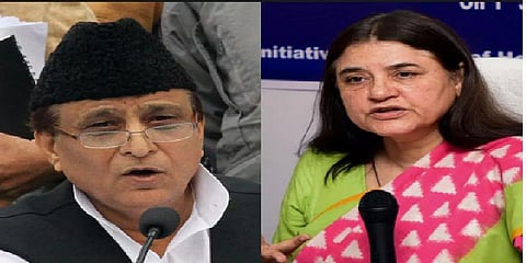 சர்ச்சைக்குரிய பேச்சு - ஆசம் கான், மேனகா பரப்புரை செய்ய தடை