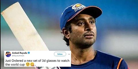 “3டி கிளாஸ் ஆர்டர் பண்ணிட்டேன்” விஜய் சங்கர் குறித்து ராயுடு கிண்டல்