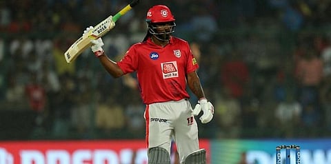 கிறிஸ் கெயில் அதிரடி - பஞ்சாப் அணி 163 ரன் குவிப்பு