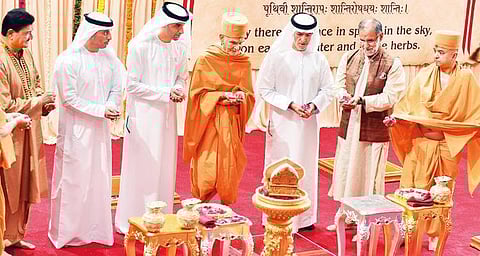 அபுதாபியில் இந்து கோயில் அடிக்கல் நாட்டு விழா!