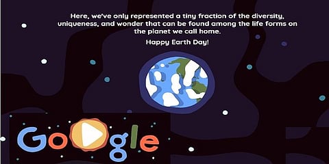 ‘உலக பூமி தினம்’: சிறப்பு டூடுளை வெளியிட்ட கூகுள்!